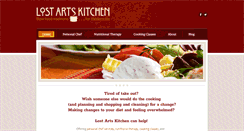 Desktop Screenshot of lostartskitchen.com